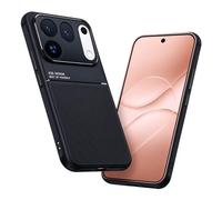 SEIAIYG Funda para OPPO Find X10 Pro Max, Textura Moiré, Negro | Protección Completa Cámaras, Acoplamiento Magnético, Carcasa Ultra Delgada y Antigolpes de PC+TPU