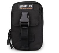 Seibertron Compacto MOLLE EDC Bolsa Utilidad Gadget Pouch Billetera Desmontable Cordon para el Cuello 6.3" telefono movil del Monedero del Bolso de la Cintura de la Correa Black