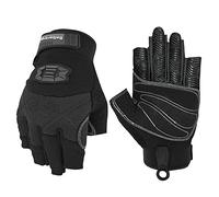 Seibertron Guantes de Cuerda de Escalada con 3/4 Dedos Acolchados, Ligeros, Transpirables, para escaladores, Escalada, Rescate, Aventuras, Vela, Kayak, Deportes al Aire Libre, XXL