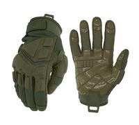 Seibertron Guantes S.O.L.A.G-B 2.0 - Transpirables, Antideslizantes, para Motocicleta y Outdoor, Dedo Completo, Pantalla Táctil y Protección contra Impactos Army Green M