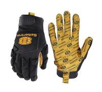 Seibertron H.P.I.R.G Guantes de Pantalla Táctil,Receptor de Futbol Americano, Flexibles Transpirables Anti Impacto Protect Back of Hand Glove Adulto Negro XS