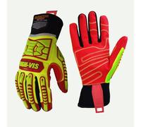 Seibertron HIGH-VIS protección contra impactos yacimiento protección de seguridad HRIG adherencia del aceite de profundidad a prueba de golpes guantes del instalador L