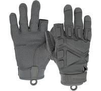 Seibertron Patented S.O.L.A.G-HI 2.0 Guantes Pantalla táctil tácticos Impermeables de protección de Impacto Airsoft Caza Senderismo equitación Ciclismo Motocicleta Escalada Medio Dedo Grey M