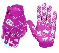 Seibertron Pro 3.0 12 Constelaciones Elite Ultra-Stick Sports Receiver Glove American Football Gloves/Guantes de fútbol Americano Adult Size (Pink, L)