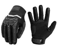 Seibertron S.P.B.G 2.0 Baseball/Softball Batting Guantes de bateo de béisbol Super Grip and Protective Gloves Adult Black XS