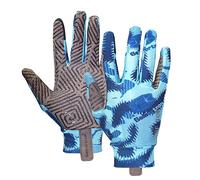 Seibertron S.P.S.G-4 UPF100+ Proteccion Solar Transpirables Guantes de equitación Pantalla táctil with Reforzados Pulgar para Hombres, Mujeres, Niños, Niñas Ecuestre Youth Blue M