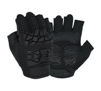 Seibertron T.H.F.I.G Guantes Medio Dedo Hombre Tácticos Militar Flexible Caucho de protección Combate Caza Senderismo Airsoft Paintball Motocicleta Moto Montar a Caballo Negro XS
