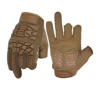 Seibertron T.T.F.I.G 2.0 Guantes Medio Dedo Hombre Tácticos Militar Flexible Caucho de protección Combate Caza Senderismo Airsoft Paintball Motocicleta Moto Montar a Caballo Coyote M
