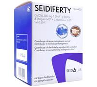 Seid Lab Seidiferty 60 Cápsulas - Suplemento Fertilidad Masculina y Calidad Espermática - Con DHA, Coenzima Q10, Zinc y Selenio - Apoyo Preconcepción y Reproducción