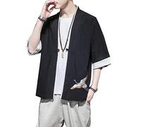 Seidarise - Kimono Tradicional japonés para Hombre, Chaqueta Noragi, Chaqueta Yukata Coat Haori - - X-Large