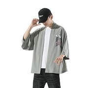 Seidarise Kimono tradicional japonés ropa masculina chaqueta noragi chaqueta Yukata abrigo Haori - - Large