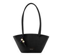 SEIDENFELT MANUFAKTUR Cuero bolso shopper Arvaja Midi Tulip Shopper Black negro