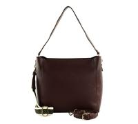 SEIDENFELT MANUFAKTUR Persby Hobo Bag Very Dark Red / Gold