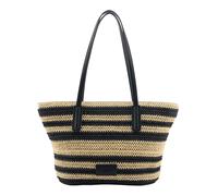 SEIDENFELT MANUFAKTUR Shopper Natural Straw With Black Stripes