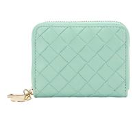 SEIDENFELT MANUFAKTUR Ylva Woven Wallet Aqua Green Woven