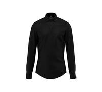 Seidensticker 845075, Shaped Fit Extra Long Arm Business Hemd, 42, Negro, 44
