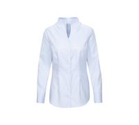 Seidensticker Blusa para Mujer, Blusa Urbana, fácil de Planchar, Cuello de cáliz, Corte Ajustado, Manga Larga, 100% algodón, Bleu(080644), 36