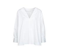 Seidensticker Blusa de Manga Larga de Ajuste Regular, Blanco, 50 Plus para Mujer