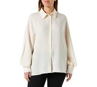 Seidensticker Blusa de Manga Larga de Ajuste Regular, Blanco Crema, 44 para Mujer