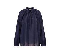 Seidensticker Blusa de Manga Larga para Mujer, Color Azul Oscuro, Talla 44, Azul Oscuro, 46