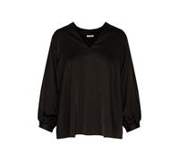 Seidensticker Blusa de Moda para Mujer, túnica, Corte Regular, fácil de Planchar, Cuello en V, Manga Larga, elástica, Negro, 46