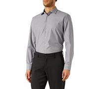 Seidensticker Business Hemd Camisa, Negro, 40 para Hombre
