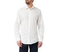 Seidensticker Business Hemd Slim Fit Bügelfrei Kent Langarm, Camisa para Hombre, Blanco (Weiß), 45