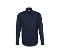 Seidensticker Herren Business Hemd Slim Fit Camisa para Hombre, Azul (Dunkelblau 19), 37 (Talla del fabricante: 37)