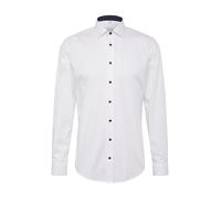 Seidensticker Herren Business Hemd Shaped Fit - Bügelfreies Camisa, Blanco (Weiß 01), 41 para Hombre