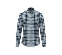 Seidensticker Camisa de Franela para Hombre, Corte en Forma, fácil de Planchar, Cuello Abotonado, Manga Larga, 100% algodón, Turquesa, 41