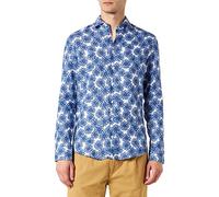 Seidensticker Camisa de Manga Larga de Corte Ajustado Camiseta, Azul, 39 para Hombre
