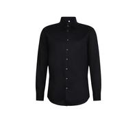Seidensticker Camisa de Manga Larga para Hombre, Negro, 44