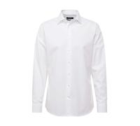 Seidensticker Shaped Bügelfrei Kent Langarm, Camisa para Hombre, Blanco (Weiß/1.021), 45