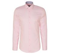 Seidensticker Camisa de Negocios para Hombre, Corte Ajustado, no Necesita Planchado, Cuello Kent, Manga Larga, 100% algodón, Rosa., 40