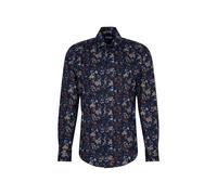 Seidensticker Camisa de Negocios para Hombre, Corte en Forma, fácil de Planchar, Cuello Kent, Manga Larga, 100% algodón, marrón, 45