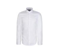 Seidensticker Camisa de Negocios para Hombre, Corte Moldeado, no Necesita Planchado, Cuello Kent, Manga extralarga, 100% algodón, Blanco, 39