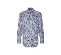 Seidensticker Camisa de Negocios para Hombre, Corte Regular, fácil de Planchar, Cuello Kent, Manga Larga, 100% algodón, Azul, 41