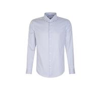Seidensticker Camisa de Negocios para Hombre - X-Slim Fit - No Necesita Planchado - Cuello Kent - Manga Larga - 100% algodón, Azul, 39