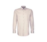 SEIDENSTICKER Camisa de negocios 'Smart Essentials' gris / naranja pastel / offwhite 43 gris / naranja pastel / offwhite