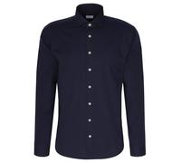 Seidensticker Camisa Informal para Hombre, Corte Regular, fácil de Planchar, Cuello Kent, Manga Larga, 100% algodón, Azul, 40