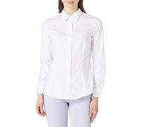 Seidensticker City Bluse Langarm Slim Fit Hemdblusenkragen, Blanco, 46 para Mujer