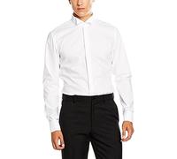 Seidensticker George Party Camisa Hombre, Blanco (White 01) A2, 39 cm