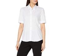 Seidensticker Hemdbluse Kurzarm Modern Fit Uni Bügelfrei Blusa Mujer, Blanco (White 001) A2, 54