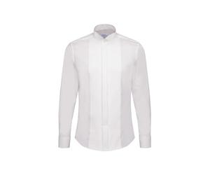 Seidensticker Hemdbluse Langarm Slim Fit Uni Bügelfrei Blusa Mujer, Blanco, 36