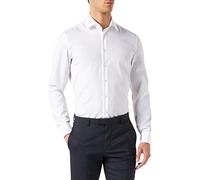 Seidensticker Herren Business Hemd Shaped Fit Camisa Hombre, Blanco (White 01), 46 (Talla del Fabricante: 46)