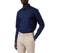 Seidensticker Herren Business Hemd Slim Fit Camisa para Hombre, Azul (Dunkelblau 19), 37 (Talla del fabricante: 37)