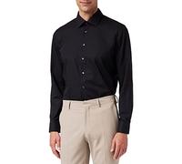 Seidensticker Herren Business Hemd Slim Fit Camisa para Hombre, Negro (Schwarz 39), 40