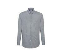 Seidensticker Hombre Seidensticker Herren Business Hemd Slim Fit Camisa, Azul (Dark Blue 19), 42