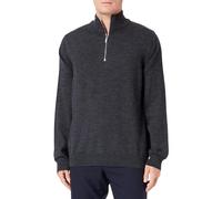 Seidensticker Jersey Merino para Hombre con Cremallera Suéter, Gris, XXL