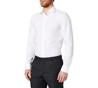 Seidensticker Slim no Necesita Planchado, Brazo Extra Largo Camisa, Blanco, 41 para Hombre